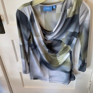 90s Vera Wang 3/4 length sleeve shirt